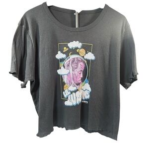 Graphic Black Crop Top Lil Wayne